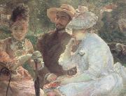 Marie Bracquemond On the Terrace at Sevres (nn02) oil painting reproduction